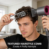 2Pcs Texture Comb Wide Tooth Hair Styling Combs For Curly Hair Men Women