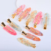 Aitxpaotn No Crease No Bend Hair Clips For Styling Creaseless Flat Makeup Hair Clips Non Slip Hair Accessories For Women Gold Fleck Design