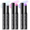 Noerrors 3Pcs Holographic Glitter Cream Eyeshadow Stick Set Blue Green Purple Pink Duochrome Metallic Eye Brightener Stick Waterproof Long