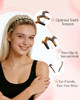 Sizobi Zig Zag Headbands For Women Non Slip Comb Wavy Headbands With Teeth
