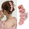 Wrbajis Cherry Blossom Hair Clips Pink Flower Hair Claw Clips Elegant Floral Claw Clip Strong Hold Cherry Blossoms Hair Accessories For