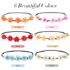 Ownoxy Flower Crown For Women Girls 6 Pcs Flower Headpiece Boho Floral Headband For Wedding Birthday Festival Party Photo Shoot And Daily