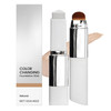 Upgraded Formula Color Changing Foundation Stick Medium To Full Coverage Cream Foundation Stick With Brush Makeup Portable Dual Ended