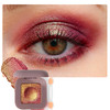 Holographic Multichrome Cherry Gold Glitter Eyeshadow Palette With Eyeshadow Brush Rich Chameleon Color Shimmer Metallic And Long Lasting