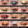 Holographic Multichrome Cherry Gold Glitter Eyeshadow Palette With Eyeshadow Brush Rich Chameleon Color Shimmer Metallic And Long Lasting