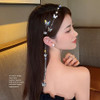 Wedding Rhinestone Butterfly Headband Crystal Tassel Vintage Headwear