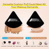 Blaaroom 6 Pcs Velvet Triangle Powder Puff Triangular Design Makeup Soft Sponge Puff For Face Exquisite Eyes Contouring For Loose Mineral