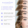Blondesister 4 In 1 Click And Turn Mascara Mascara Volume And Length High Pigmentation Waterproof Easy Removal Ultra Black 0.4 Oz