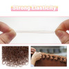 Tuuxi Brown Elastics Hair Bands 1500Pcs Mini Rubber Hairband Soften 18Mm Ponytail Holders Hairiness Ties No Damaged Accessories For Women