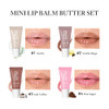 4Pcs Hydrating Lip Gloss Set Mini Lip Balm Pack High Shine Glass Finish Lip Moisturizing Plumping Lip Gloss Shiny Jelly Liquid Lipstick For