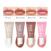 4Pcs Hydrating Lip Gloss Set Mini Lip Balm Pack High Shine Glass Finish Lip Moisturizing Plumping Lip Gloss Shiny Jelly Liquid Lipstick For