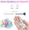 120 Pcs Silicone Hair Beads For Women Girls Braids Soft Colorful Pony Beads Bulk For Kids Girls Women Hair Accessories For Braids