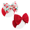 Yanjie 2Pcs 6 Strawberry Red Bows For Baby Girls Red Headband White Bow Infants Toddler Hair Accessories Newborn Headbands Hair Bow Baby