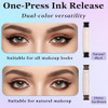Charunee Winged Eyeliner Stamp Foldable Eye Liner Stamp 2Pc Gel Eyeliner Pencil Set Waterpoof Dual Ended Eye Stamp For Beginners Easily Draw