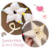 Ouliget Large Fabric Flower Claw Clip Cute Oversized Hair Clip For Girls