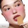 Unleashia Dough Dough Waffle Blush Pressable Bouncy Jelly Texture Cream To Powder Blush With Shimmer Lightweight And Long Lasting Glowy