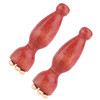 Fukaisu 2Pcs Sandalwood Facial Massage Tools Wooden Mini Ice Roller