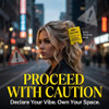 Overstimulated Caution Sign Hair Claw Clip Do Not Approach Sign Hair Claws Hair Clips Funny Yellow Warning Hair Clip For Thick Hair Funny