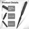 2 Pcs Professional Wig Brush And Comb Set 3 Row Wire Detangling Brush