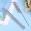 Stainless Steel Fine Tooth Comb 2 Pcs Metal Rat Tail Comb For Men Anti Static Professional Barber Hair Styling Combs Space Aluminum