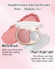 Blush And Highlighter Palette 2 In 1 Orange Blusher Pearl Shimmer Highlighter Matte Blusher And Bronzer For Face Cheeks Longlasting