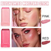 Lovelycat Liquid Blush Stick Cream Blusher For Natural Waterproof Long Lasting Makeup On The Go Brushes For Cheeks Suitable For All Skin