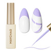 Maychao Purple Swirl Gel Liner Nail Art Polish 8Ml Spring Summer Pastel Purple Gel Color Built In Thin Brush Uv Light Cure For French Nail