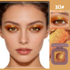Multichrome Chameleon Eyeshadow Palette Shimmer Sparkle Eye Makeup 10
