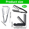3Pcs Texture Comb Set Textured Styling Comb Quad Comb Suitable For Travel And Daily Use Gifts For Hairstyle Enthusiasts