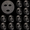 Maitys 200 Pcs Plastic Face Sheet Masks Disposable Facial Wraps
