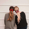 Women S Sequins Hair Bow Scrunchies Velvet Mouse Ear Hair Ties For Ponytail Party Favors Cosplay Costume Cute Accessories Red Black