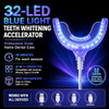 Teeth Whitening Accelerator Light 32X Blue Led Light Mouth Tray Teeth Whitening Enhancer Light Trays Connected With Iphone Android Usb For