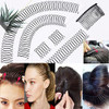 U Shape Hair Finishing Fixer Comb 6 Pieces Bobby Bangs Holder Styling Tool Stretchable Hair Pin U Shape Wavy Comb Clips Spring Headband
