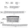 U Shape Hair Finishing Fixer Comb 6 Pieces Bobby Bangs Holder Styling Tool Stretchable Hair Pin U Shape Wavy Comb Clips Spring Headband