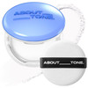 About Tone Powder Pact Pressed Powder Compact With Mirror And Puff Makeup Fixing Setting Natural Blur Semi Matte Finish Transparent Face