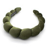 Uchyius Fashion Headbands For Women Padded Fabric Hair Bands Wide Velvet Non Slip Headband Hair Accessories For Women Girls Leaf Green
