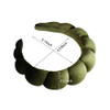 Uchyius Fashion Headbands For Women Padded Fabric Hair Bands Wide Velvet Non Slip Headband Hair Accessories For Women Girls Leaf Green