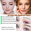 77Pairs Eyebrow Tattoo Stickers 4D Hair Like Waterproof Natural Fake Eyebrow Stickers Long Lasting Eyebrow Grooming Shaping Perfect For