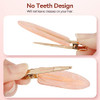 Leezmark 12 Pcs No Bend Creaseless Hair Clips For Women Salon Styling Flat Clips For Makeup And Girls