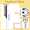 Zopeal 9 Pieces Stitch Braid Tool Finger Hair Parting Ring Pinky Selecting