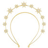Gold Star Halo Crown Crystal Goddess Headband Rhinestone Halo Wedding Tiara Glitter Bridal Hair Band Headpiece Accessories For Women Girls