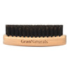 Grannaturals Boar Bristle Slick Back Hair Brush Palm Size Soft Medium Smoothing Hairbrush To Style Polish And Lay Hair Down Flat To Create A