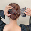 3 Pieces Elastic Magic Hair Comb Stretchy Double Comb Hair Forks Clips For Women Beaded Hairpins Girls Vintage Hairstyle Multipurpose Hair