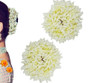 Unique Kaftans Mogra White Gajra Hair Accessories Gajra Rubber Band For Women Pack Of 2 White