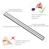 Vnjaoi Nail Magnet Tool Super Long Double Head Nail Magnet Pens Magnet Stick 3D Magnetic Cat Eye Gel Polish Nail Art For Diy 3D Magnetic