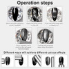 Vnjaoi Nail Magnet Tool Super Long Double Head Nail Magnet Pens Magnet Stick 3D Magnetic Cat Eye Gel Polish Nail Art For Diy 3D Magnetic