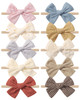 Doboi 10 Pack Baby Girl Headbands With Bows Soft Nylon Newborn Headbands