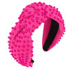 Yission Hot Pink Beaded Knotted Headband 1 Pack Wide Fashion Hair Accessory