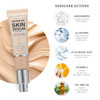 Phoera Hydrating Foundation Hypoallergenic Tinted Moisturizer Glow Serum Foundation For Mature Skin. N02 Nude