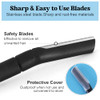 Hfatmos 6 Pcs Eyebrow Razor Facial Shaver With Protective Cover
